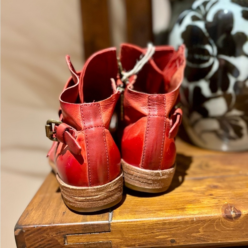 A.S 98 | BNWT LEATHER ANKLE FLATS | size 39 - Picture 6 of 7